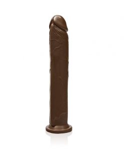 SI Novelties 10 Inch Cock With Suction Base-Caramel