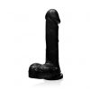 SI Novelties 8 Inch Suction Base Cock with Balls -Black