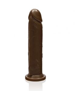 SI Novelties 8 Inch Cock with Suction Base-Caramel