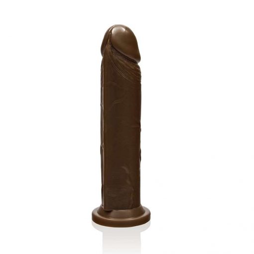 SI Novelties 8 Inch Cock with Suction Base-Caramel
