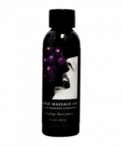 Earthly Body Edible Massage Oil 2oz-Grape